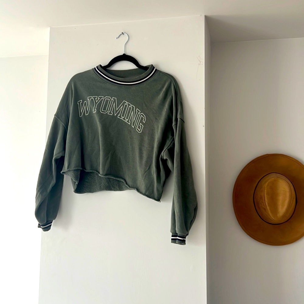 Cropped Comfy Sweatshirt American Eagle